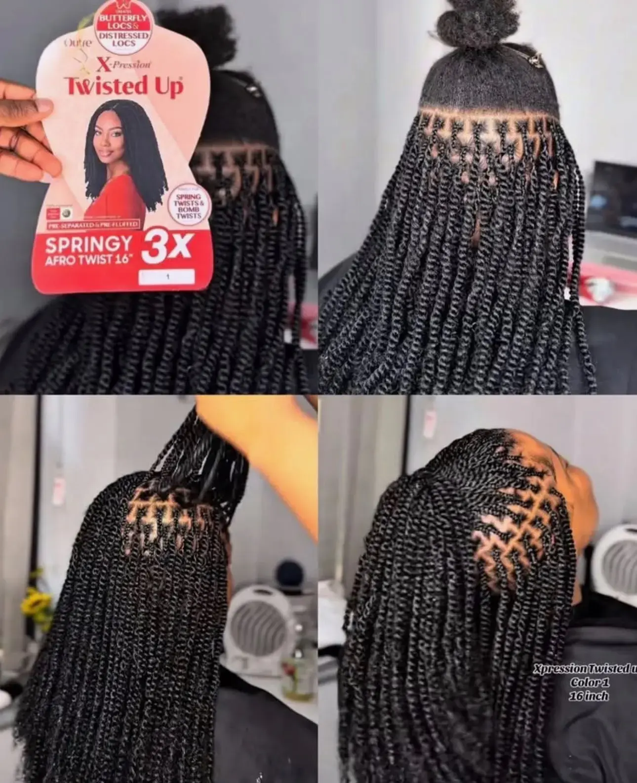 Stitch braids with clean parts at a braiding lounge in Willingboro New Jersey